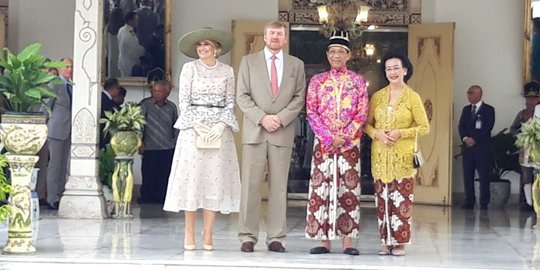 Raja dan Ratu Belanda Bertemu Sultan HB X di Keraton Yogyakarta