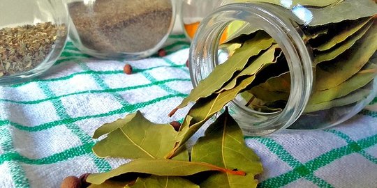 Daun salam terasi serai dan daun pandan adalah bahan alami yang biasa digunakan untuk