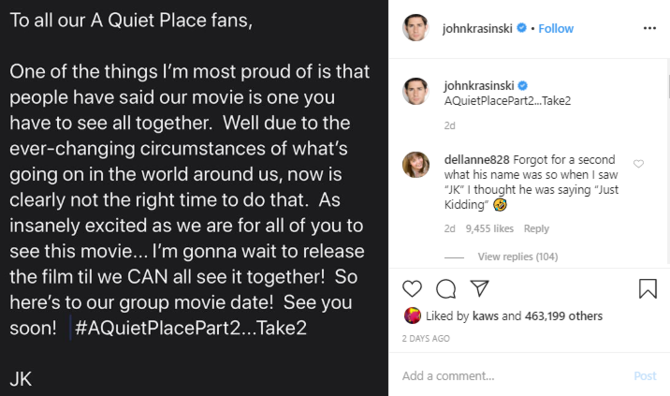 7 film ditunda penayangan akibat corona