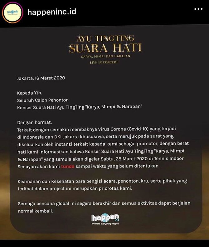 konser ayu ting ting ditunda