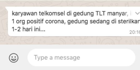 CEK FAKTA: Hoaks Pegawai Telkomsel di Surabaya Positif Corona