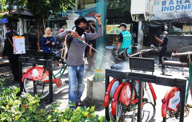 kawasan malioboro disenfektan