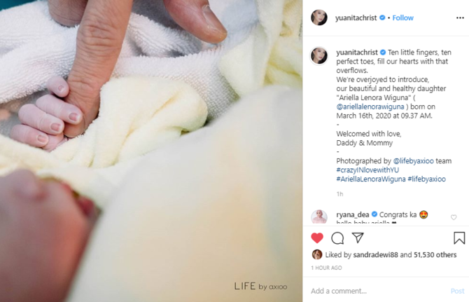 anak pertama yuanita christiani