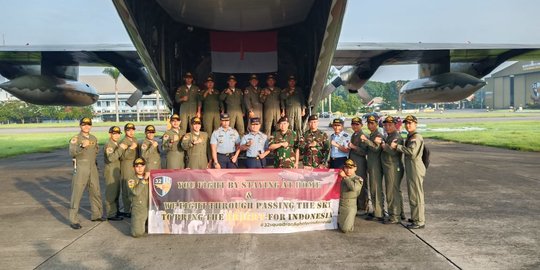 Sebelum ke Jakarta, Pesawat Hercules Angkut Peralatan Medis akan Mendarat di Natuna