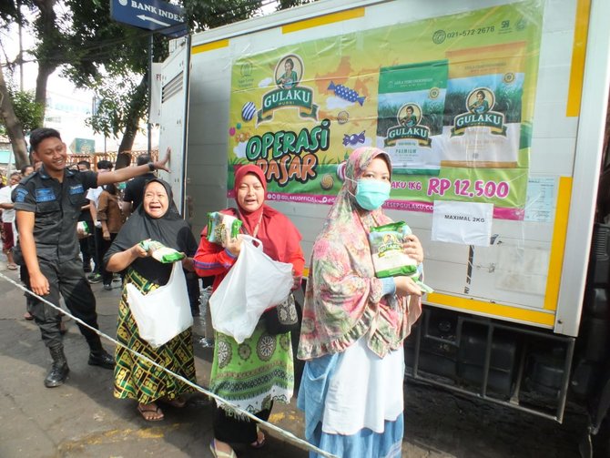 sugar group companies menggelar operasi pasar stok pangan di dki jakarta