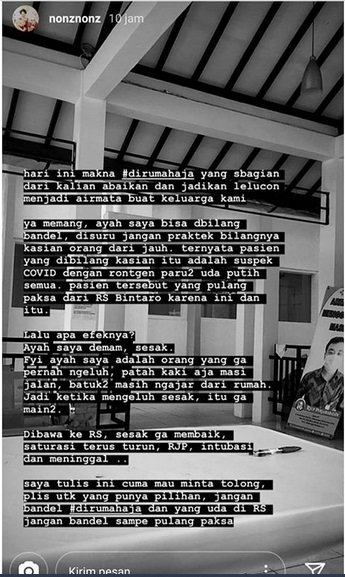 curhatan seorang anak yang ayahnya meninggal karena corona