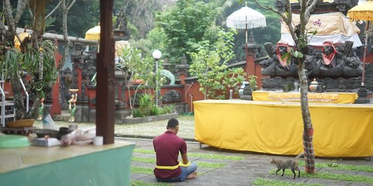 Jelang Nyepi, Aktivitas di Pura Widya Dharma Cibubur Dibatasi