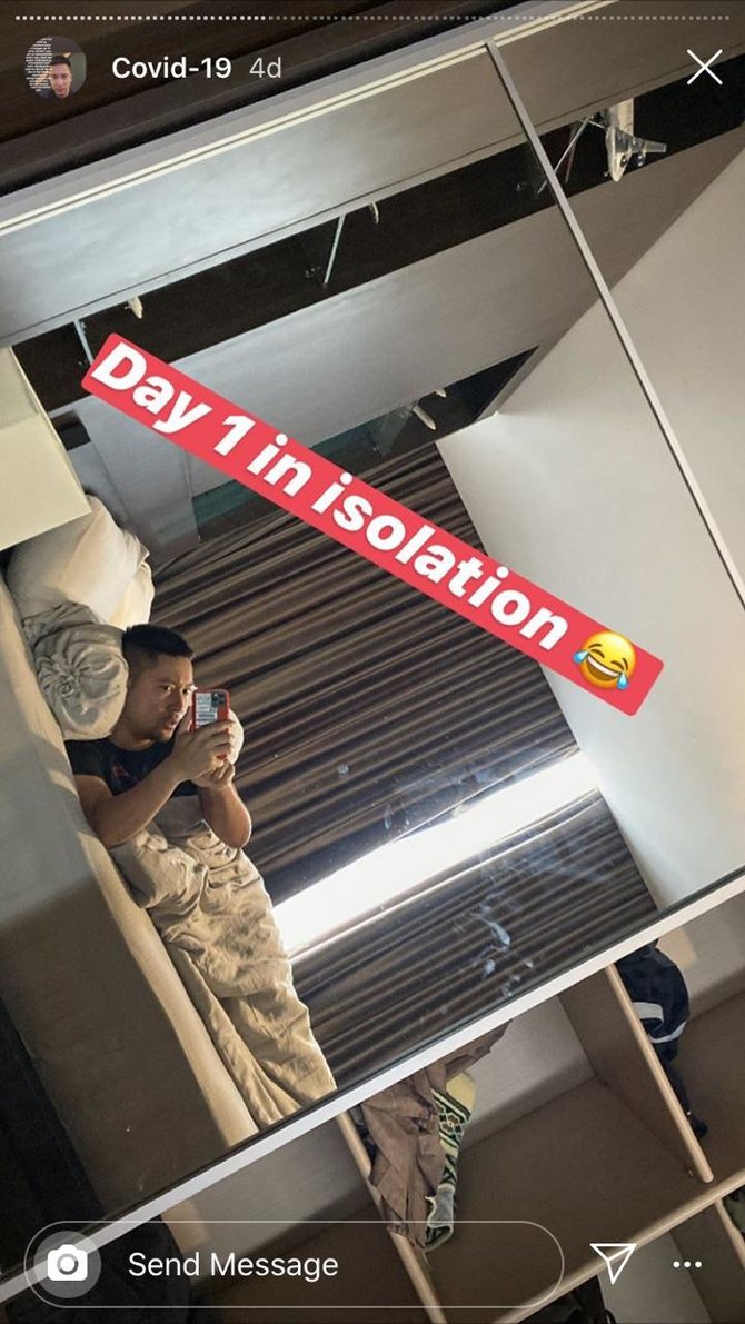 detri warmanto isolasi diri di rumah