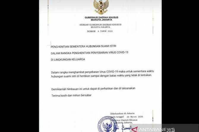 hoaks surat perintah gubernur dki jakarta