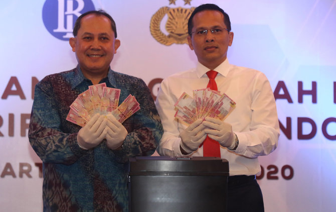 bank indonesia musnahkan uang palsu
