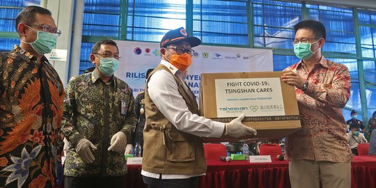 Bantuan Alat Kesehatan Covid 19 dari China Tiba di Indonesia
