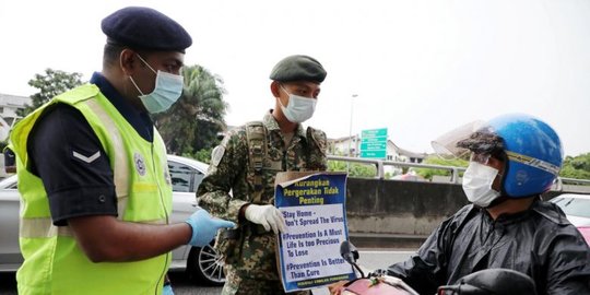 400 Warga Malaysia Ditangkap karena Langgar Aturan Lockdown