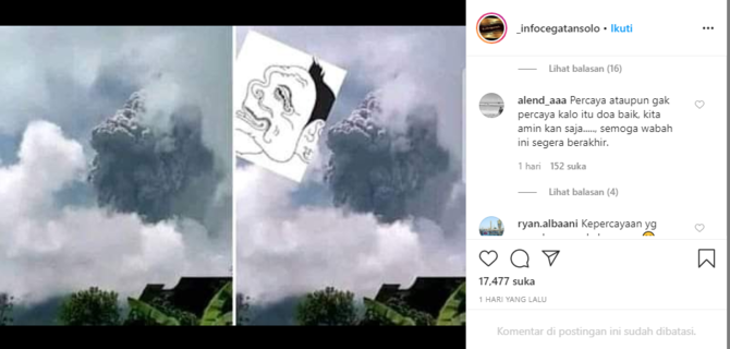 Viral Penampakan "Kepala Semar" Saat Erupsi Gunung Merapi ...