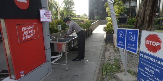 Cegah Penyebaran Corona, KPK Sediakan Fasilitas Cuci Tangan