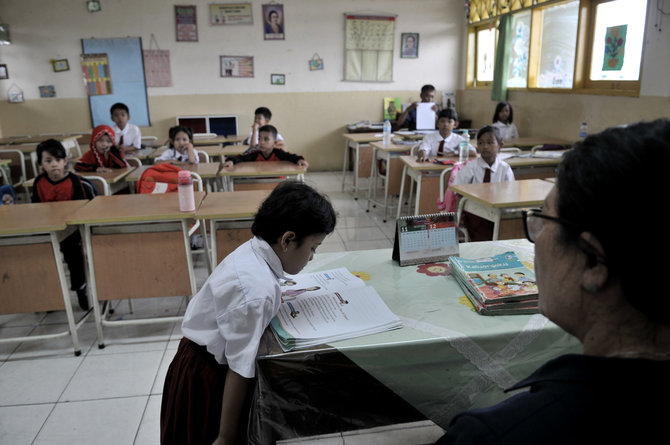 siswa sdn bukit duri 11 tidak masuk sekolah akibat banjir