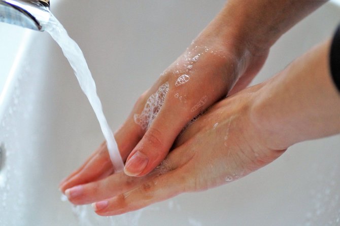 ilustrasi cuci tangan