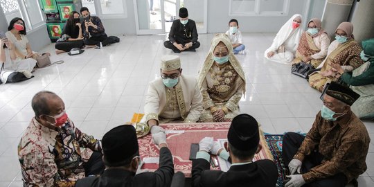 Suasana Pernikahan di Tengah Pandemi Corona