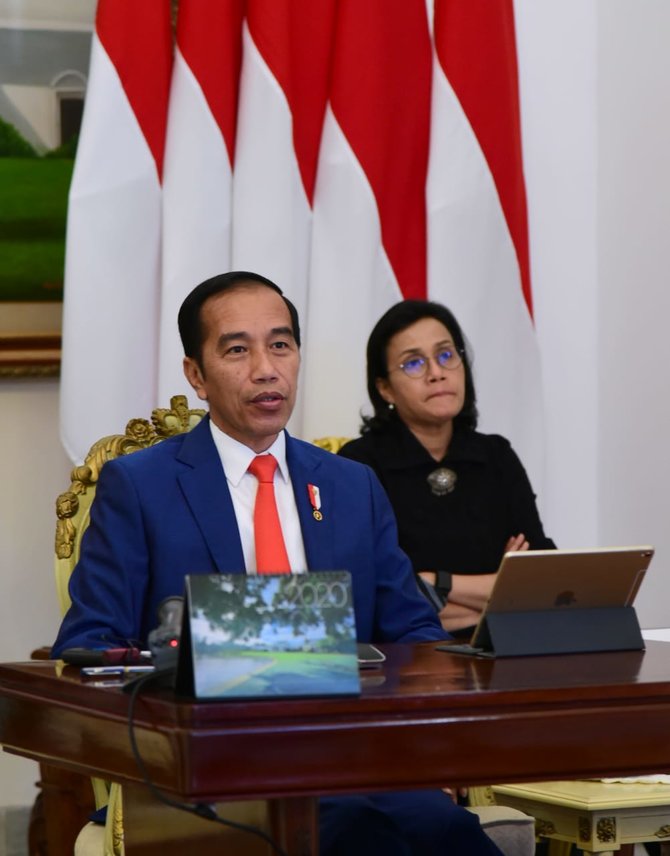 jokowi ikut ktt luar biasa di istana bogor secara virtual bahas covid 19