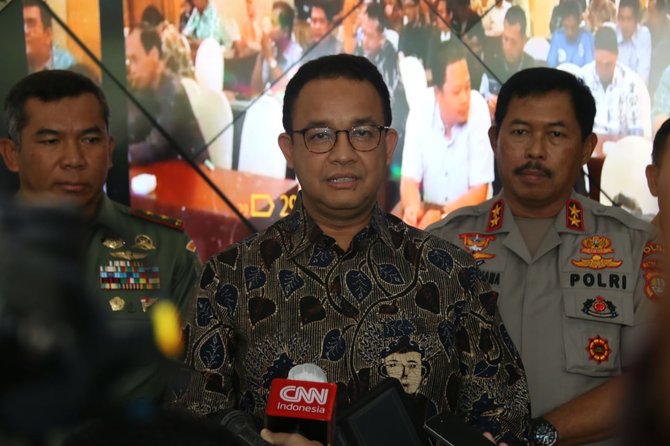 konpers anies baswedan terkait covid 19