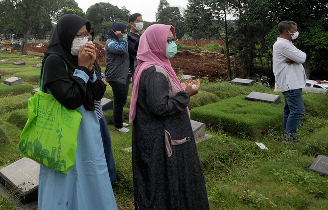 pemakaman korban virus corona