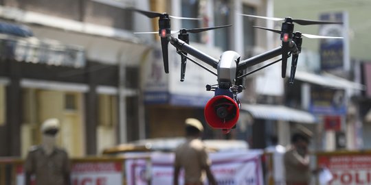 India Kerahkan Drone untuk Awasi Aktivitas Warga