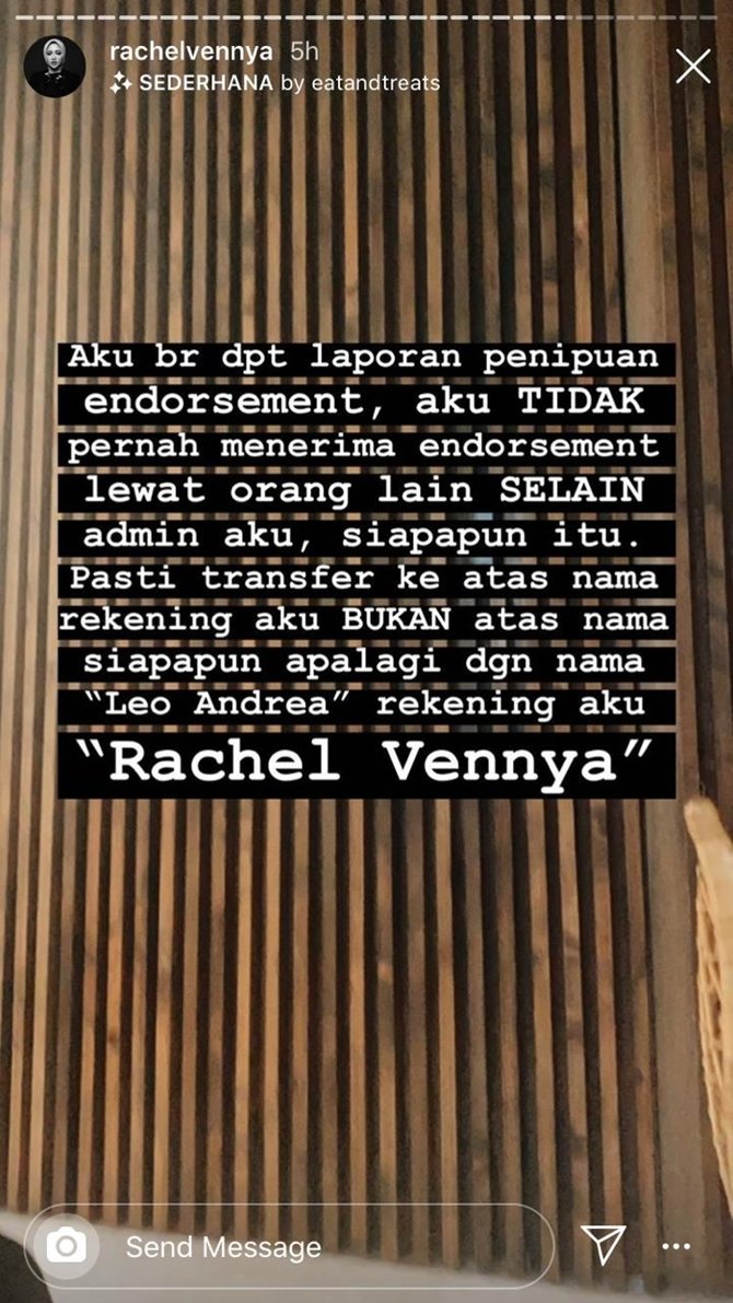 rachel vennya