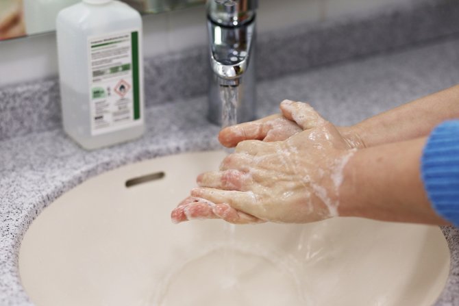 ilustrasi cuci tangan