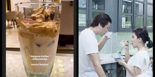 Syahrini Bikin Dalgona Coffee Bahan 'Sesyuka Hati', Sampai Lupa Sedotan Buat Mertua