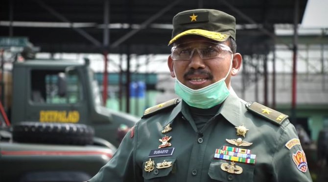 cegah covid 19 ini kendaraan yang dipakai tni untuk menyemprotkan disinfektan