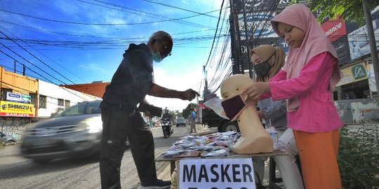 Penjualan Masker Kain Meningkat di Tengah Pandemi Corona