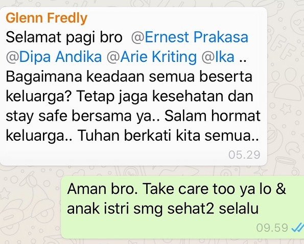 deretan seleb ini kenang percakapannya dengan glenn fredly