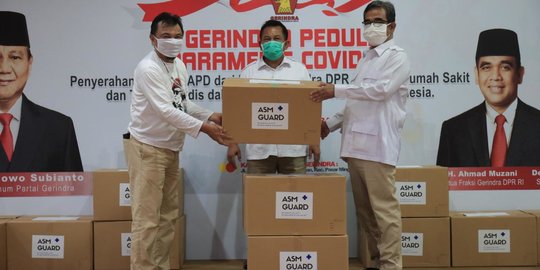 Gerindra Salurkan 5.000 APD dan 150.000 Masker untuk RS Rujukan Covid-19