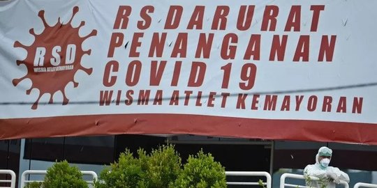 Data Pasien di RSD Wisma Atlet dan Pulau Galang Hari Ini