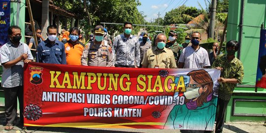 Kapolres Klaten Resmikan Desa Jomboran sebagai Kampung Siaga Covid-19