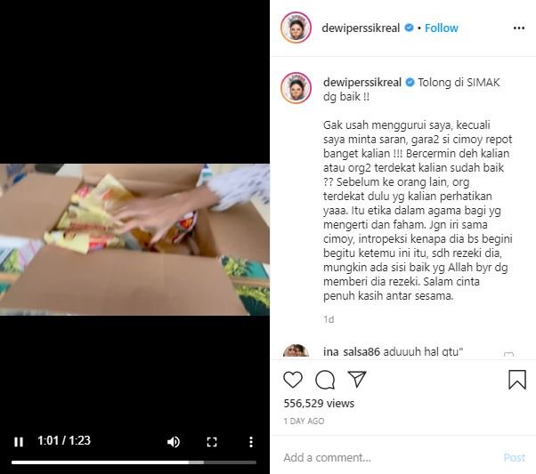 dituding pansos ke cimoy montok ini jawaban menohok dewi perssik