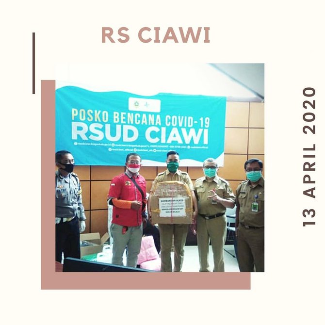 maia estianty dkk salurkan bantuan apd