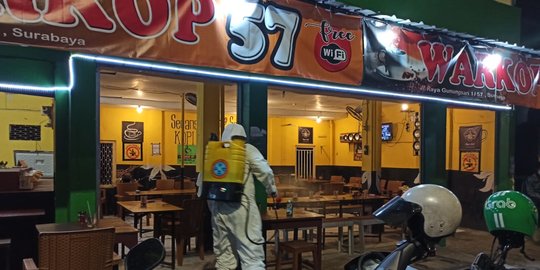 Polda Jatim Tutup Warkop & Kafe Tempat 2 Orang Positif Covid-19 Nongkrong