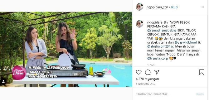 nia ramadhani masak telur