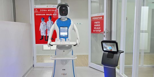 Mengenal Robot Perawat Pasien Covid-19 di RS Pertamina Jaya