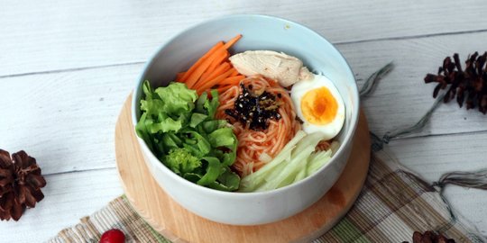 Resep Bibim Guksu, Mi Campur Berbumbu ala Korea