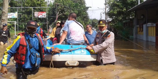 Bumi Sawangan Indah dan Villa Pamulang Banjir 1,5 meter