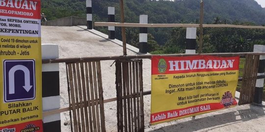 Cegah Kerumunan, Jembatan Gantung Imogiri Ditutup