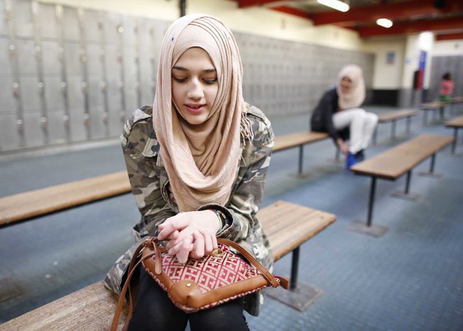 gaya hijab wanita muslim di london