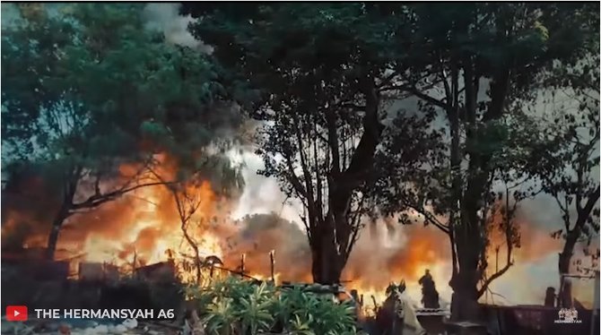 rumah anak angkat ashanty terbakar