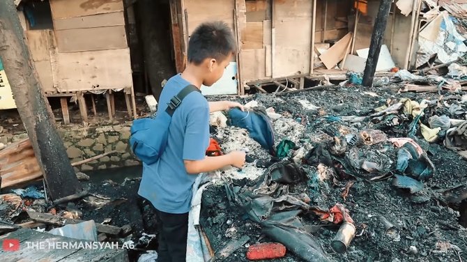rumah anak angkat ashanty terbakar