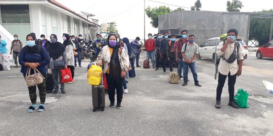 Malaysia Lockdown, 163 WNI Keluar Lewat Dumai dan Diantar ke Kampung Halaman