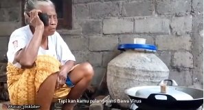 pesan lucu si mbah putri untuk larangan mudik