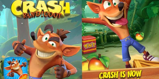 Crash Bandicoot Mobile Meluncur di Google Play Store