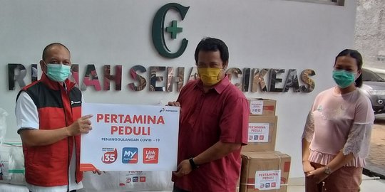 Pertamina Peduli Salurkan APD ke Sejumlah Faskes di Wilayah Kabupaten Bogor