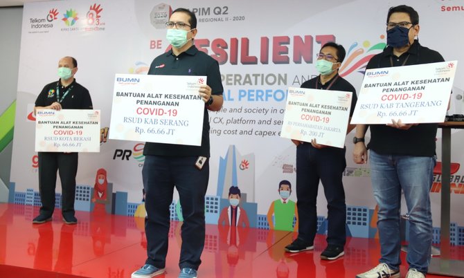 telkom regional ii salurkan donasi tanggap bencana covid 19